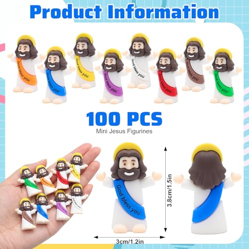 100pcs Mini Jesus Figures for $11.39 with Code YQPKC8E3 - Image 3