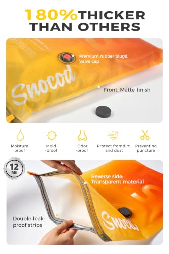 40% Off! SNOCOD Travel Vacuum Bags with Pump 15 Pack - Image 6