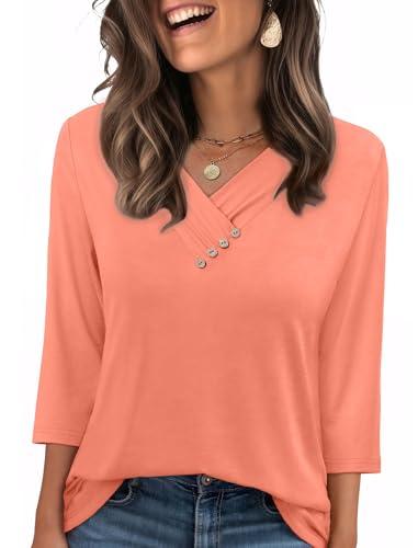 Save 45% on Sampeel Women's V-Neck Button-Down - Image 2