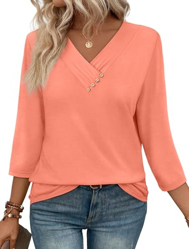 Save 45% on Sampeel Women's V-Neck Button-Down - Image 3