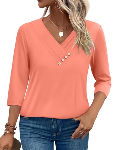 Save 45% on Sampeel Women's V-Neck Button-Down - Image 4