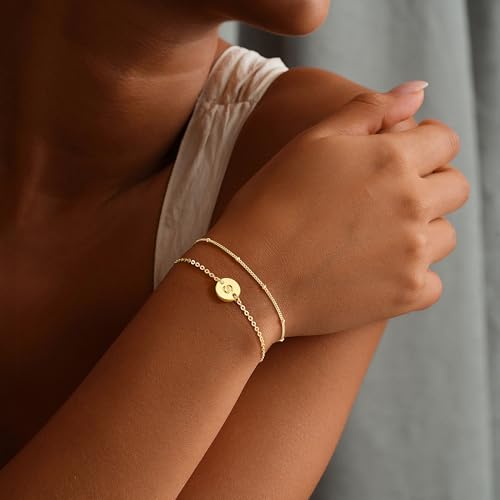 Save 60% With Code: 23QSIEP2 on MONOZO Gold Initial Bracelet - Image 3