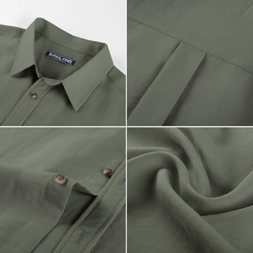 40% Off PJ PAUL JONES Men's Linen Button Down Shirt - Image 7