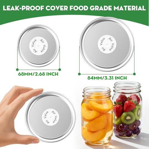 48 Pack Canning Lids for Mason Jars - Use Code MG7AS3MD - Image 3