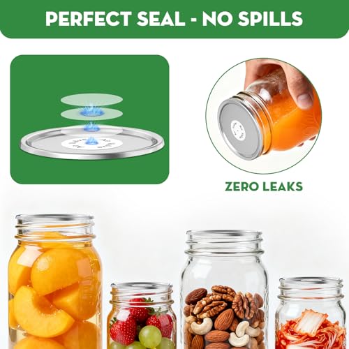 48 Pack Canning Lids for Mason Jars - Use Code MG7AS3MD - Image 4