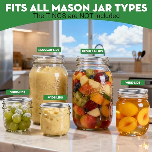 48 Pack Canning Lids for Mason Jars - Use Code MG7AS3MD - Image 5