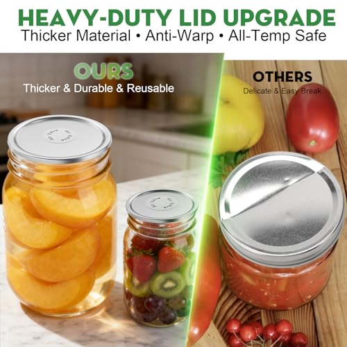 48 Pack Canning Lids for Mason Jars - Use Code MG7AS3MD - Image 7