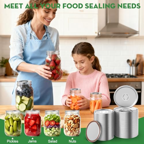 48 Pack Canning Lids for Mason Jars - Use Code MG7AS3MD - Image 8