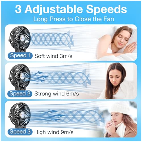 32% Off VersionTECH. Portable Handheld Fan – Code ISF8PGBH - Image 4