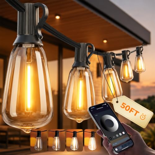 67% Off Ecoeve 50FT Smart Outdoor String Lights + Code - Image 2