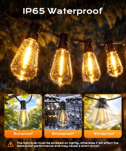 67% Off Ecoeve 50FT Smart Outdoor String Lights + Code - Image 7