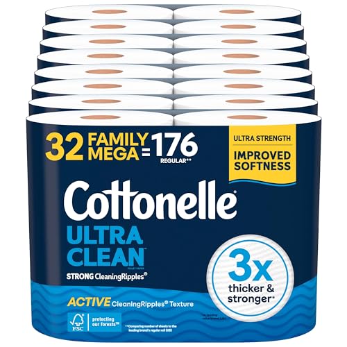 10% Off Cottonelle Ultra Clean Toilet Paper, 32 Family Mega Rolls - Image 2