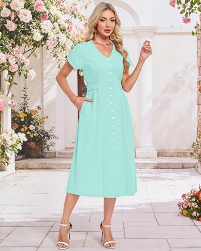 51% OFF MOLERANI Women's Summer Midi Dress with Pockets - Image 7