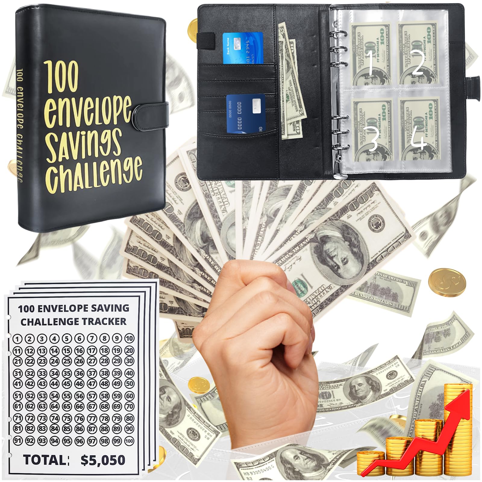 Save $6.49 on Nooydio Money Saving Challenge Binder