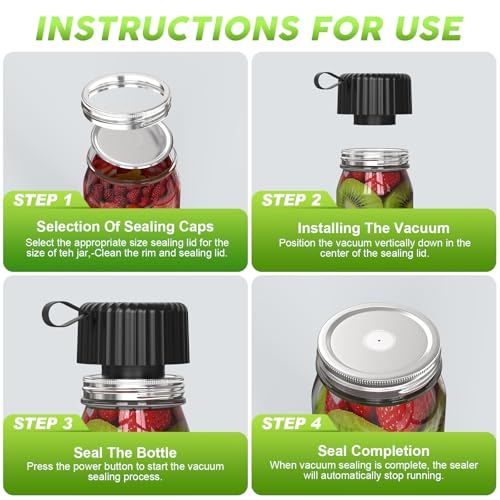 Save $150 on FISHOAKY Mason Jar Vacuum Sealer - Image 4