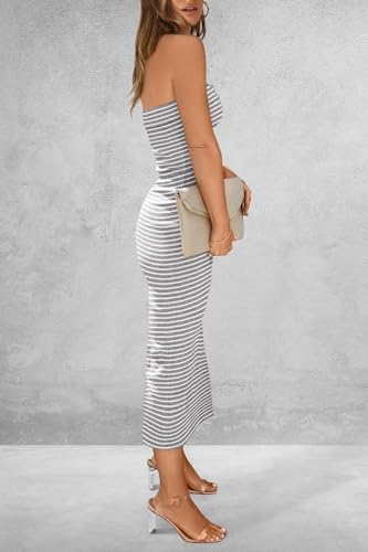 66% Off PRETTYGARDEN Women's Strapless Tube Dress - Image 3