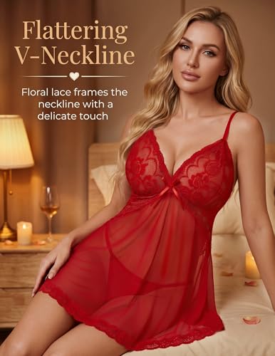 52% Off Girece Lace Babydoll Lingerie for Women - Image 4