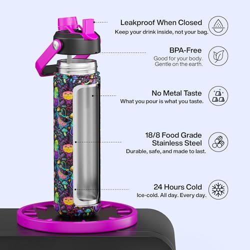69% Off ENCOOL Insulated Water Bottle with Straw - Image 3