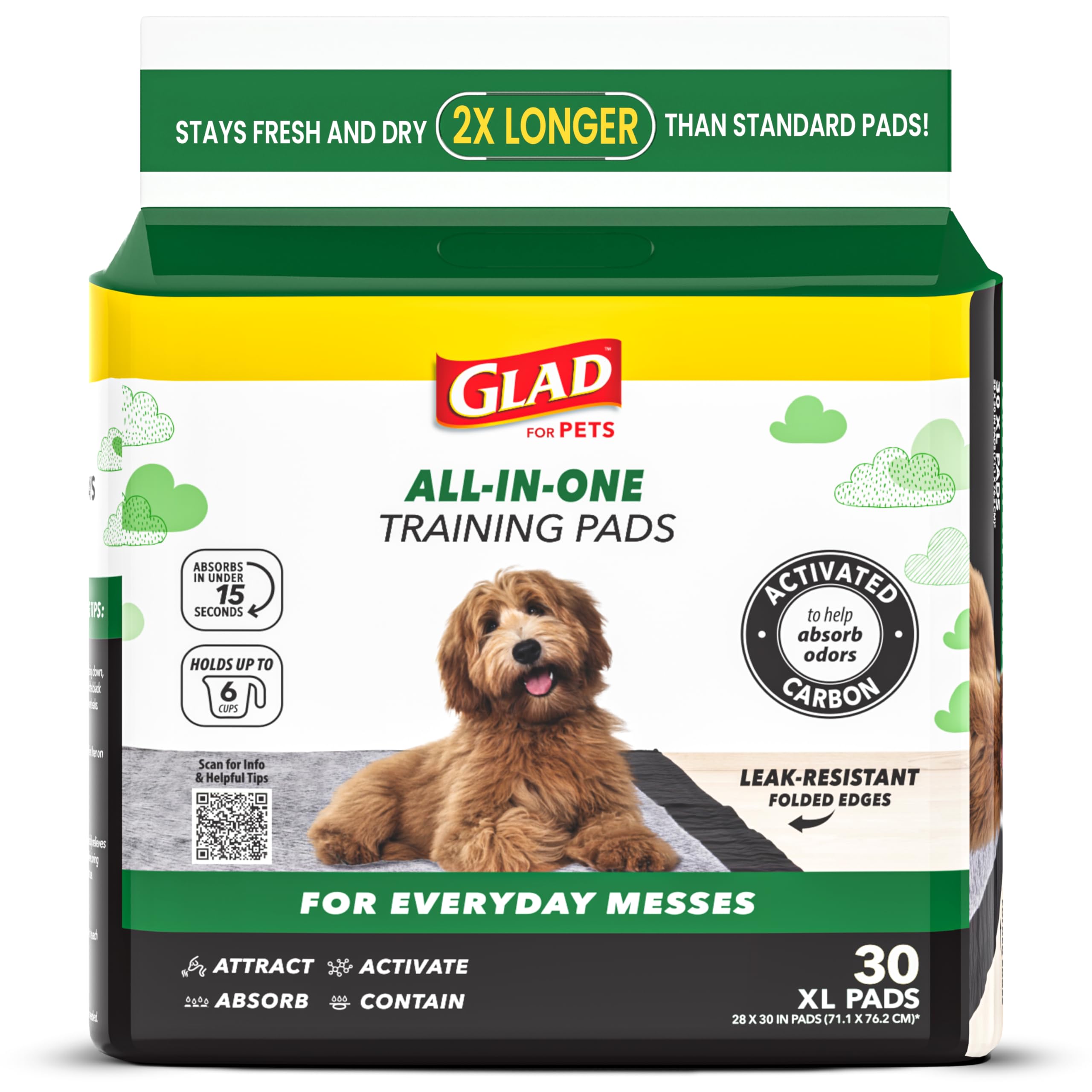 40% Off Glad Pet Training Pads - Extra Large, 30 Count