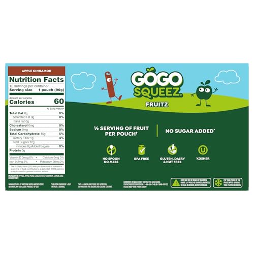 22% Off GoGo squeeZ Apple Cinnamon No Sugar Added Pouches - Image 3