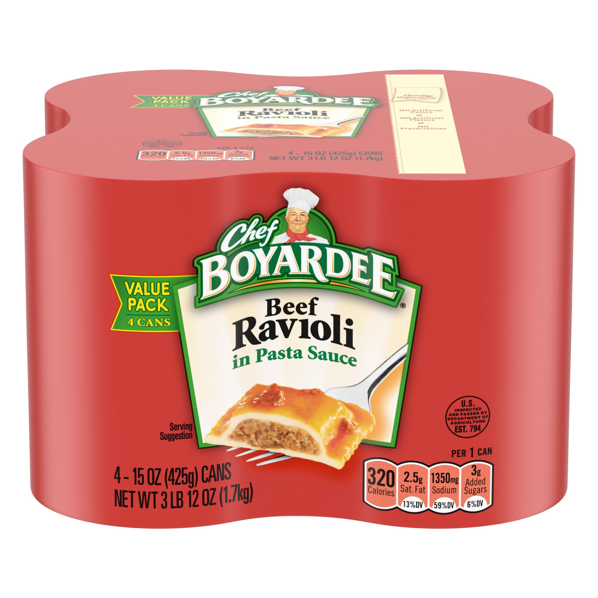 25% Off Coupon: Chef Boyardee Beef Ravioli 4-Pack