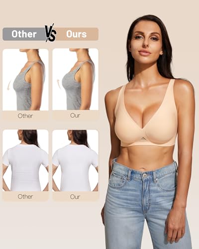 57% Off obind Deep V Jelly Bra Wireless Bralettes - Image 6
