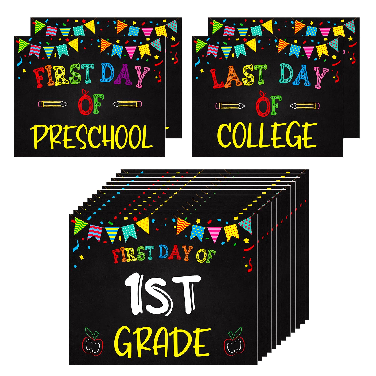 12% Off PETCEE First & Last Day of School Signs (16 Pcs)