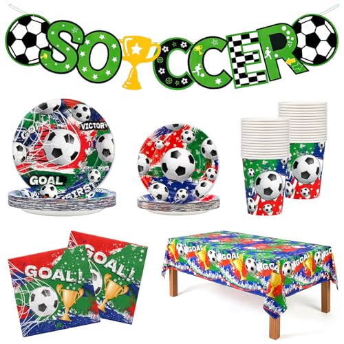 15% Off Soccer Party Tableware Kit for 24 Guests! - Image 2