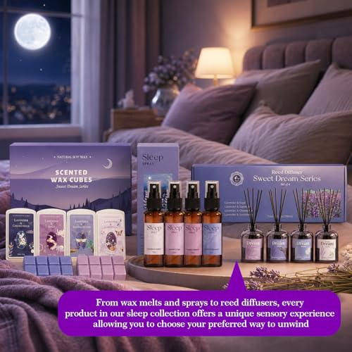 SCENTORINI Lavender Reed Diffuser Set - 4 Pack for Sleep & Relax - Image 7