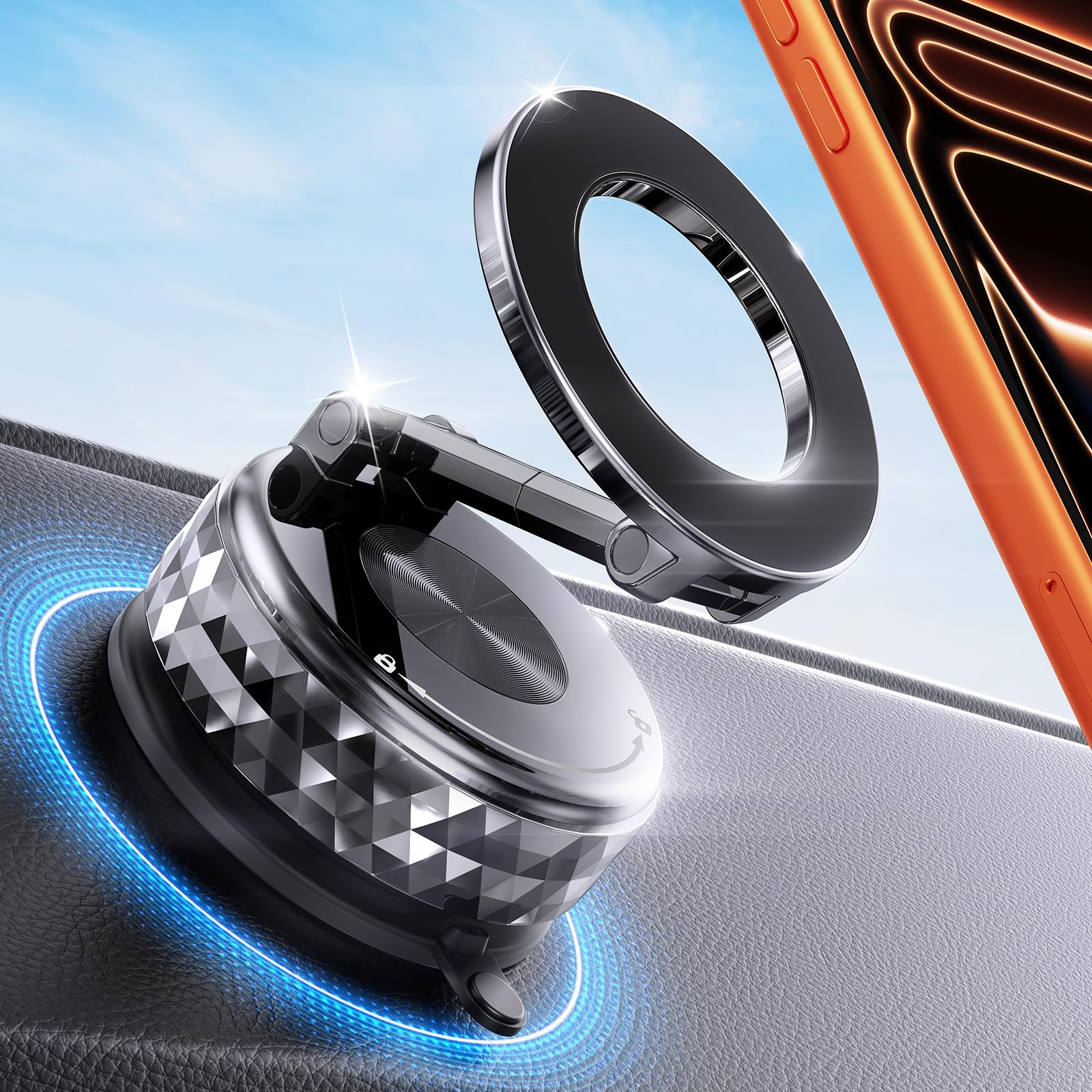 50% Off Meifigno 360° Rotating MagSafe Car Mount for Tesla - Image 1