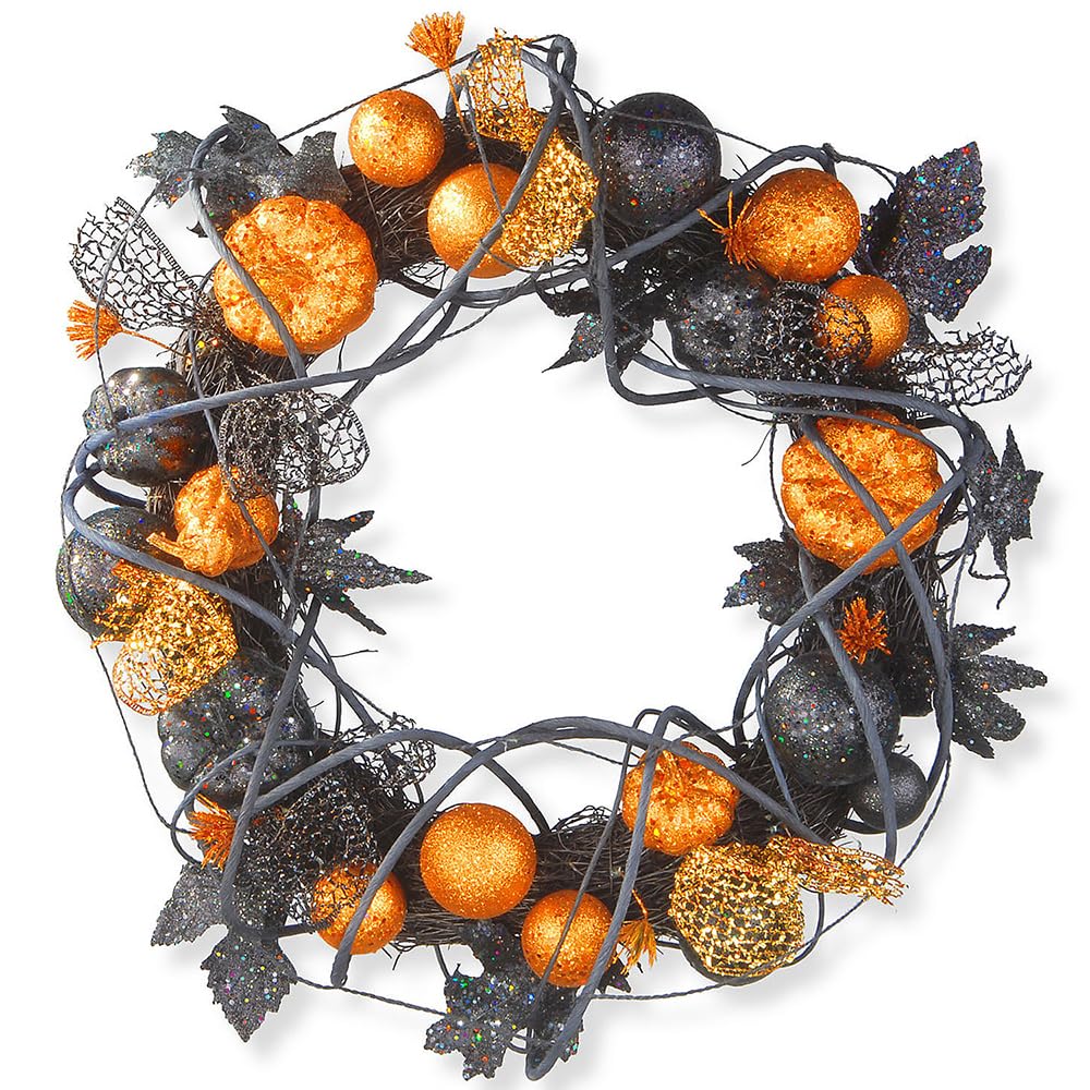 55% Off Halloween Wreath with Pumpkins & Ornaments - Image 1