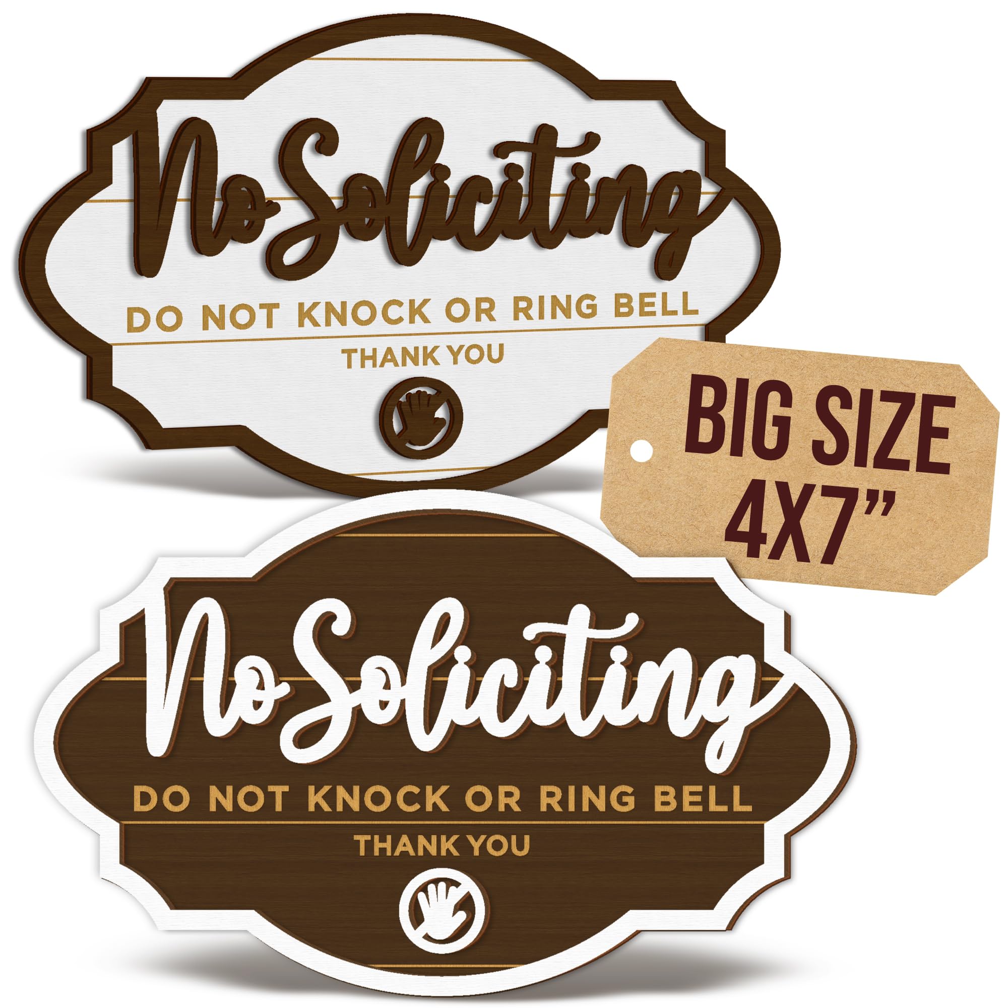 Save 50% on No Soliciting Sign for Your Door - Image 1