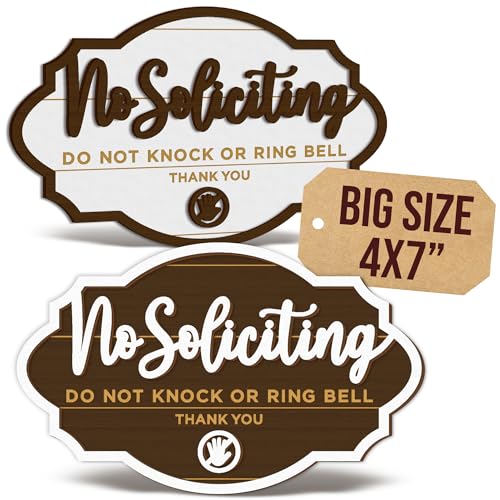 Save 50% on No Soliciting Sign for Your Door - Image 2