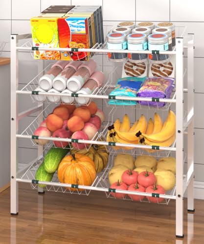 59% Off 4-Tier Kitchen Storage Rack with 8 Baskets - Image 2