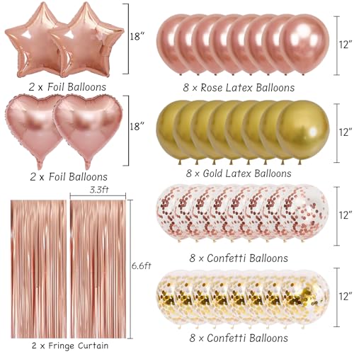 50% Off Rose Gold Birthday Party Decorations Kit - Image 4