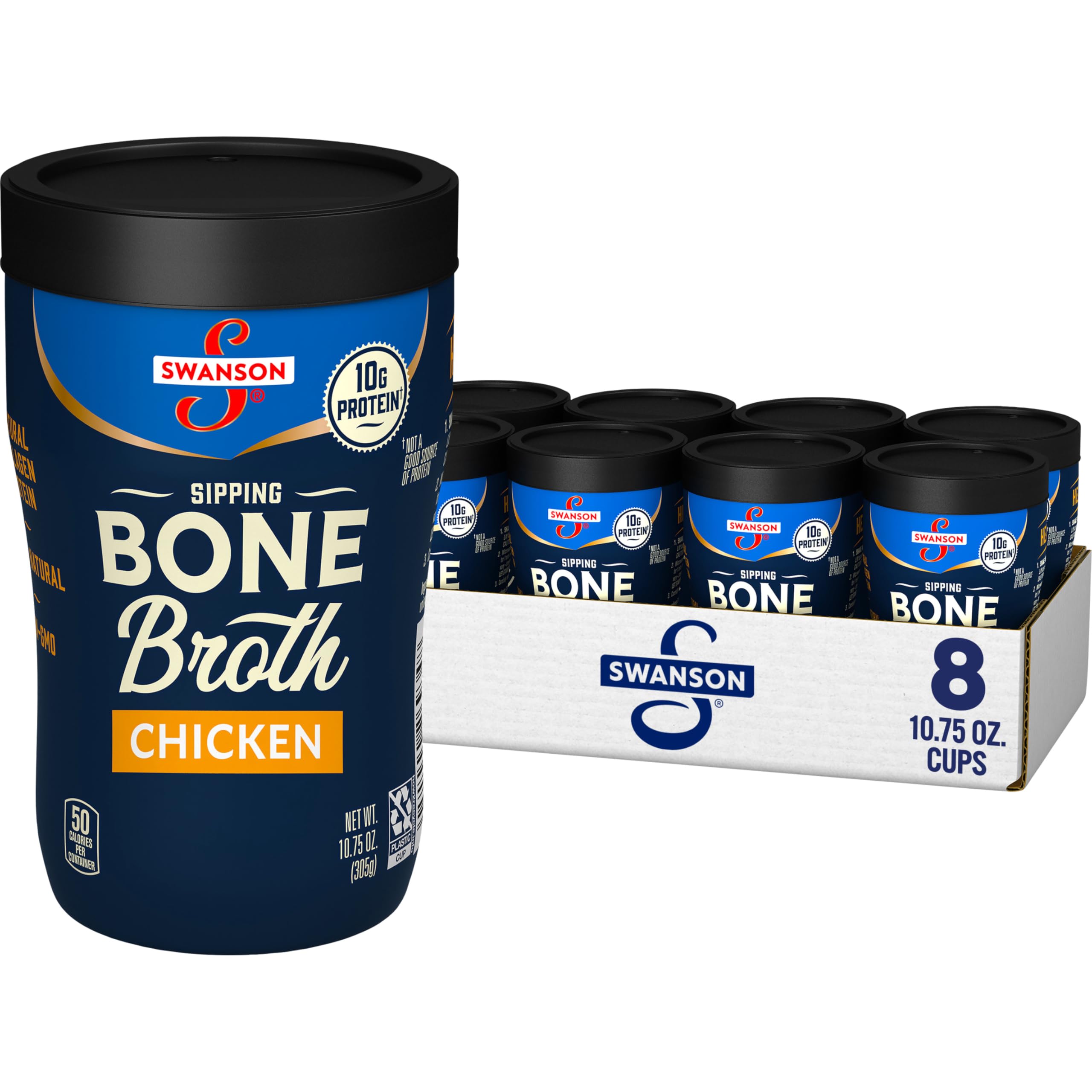 11% Off Swanson Sipping Chicken Bone Broth 8-Pack