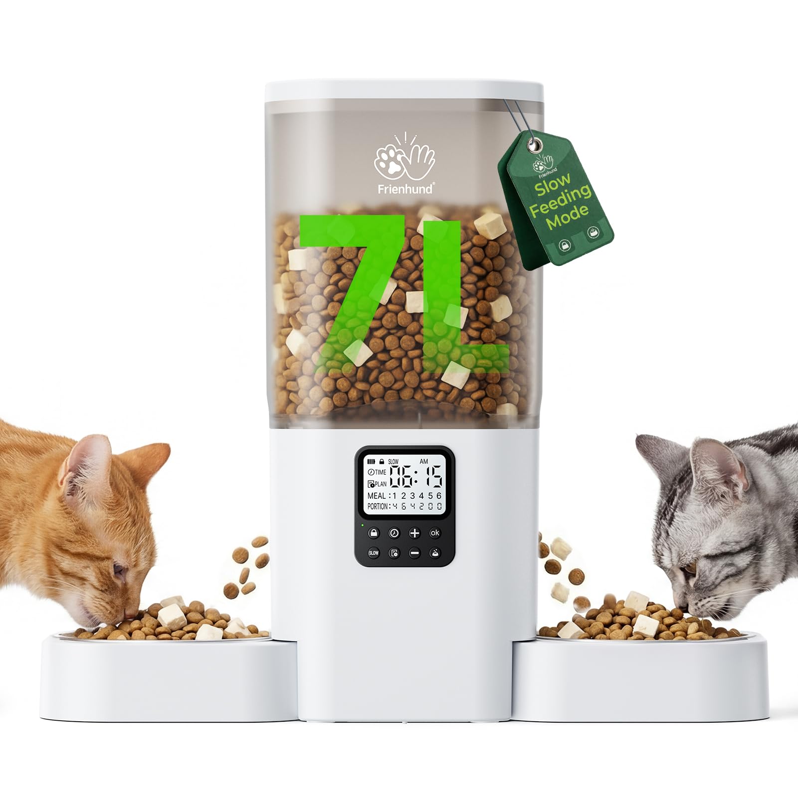 Save 50% on Frienhund Automatic Cat Feeder for 2 Cats