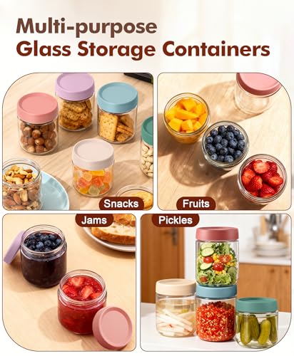 35% Off 6-Pack Overnight Oats Glass Jars with Lids & Spoons - Image 7