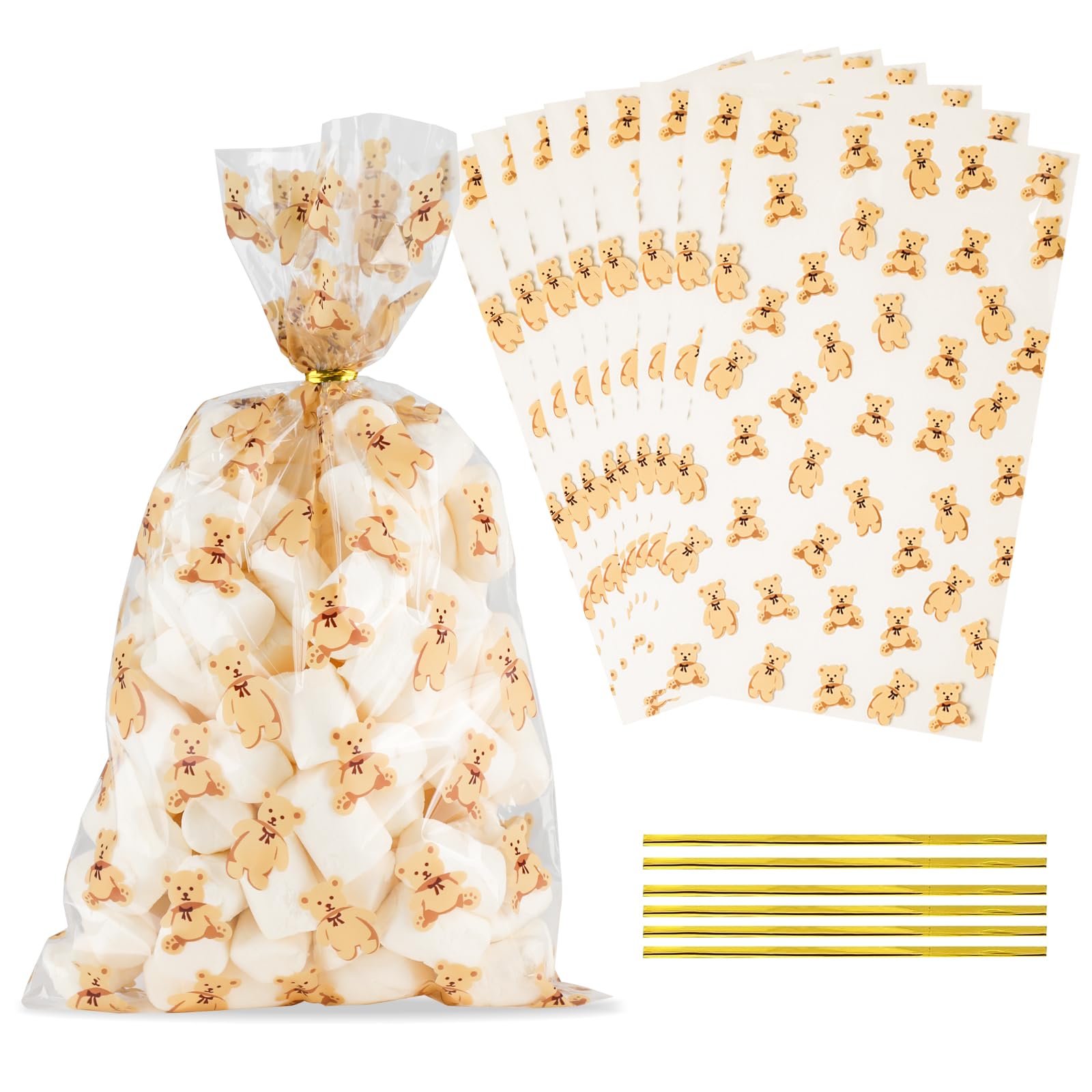 50% Off Docvania Clear Bear Treat Bags for Parties
