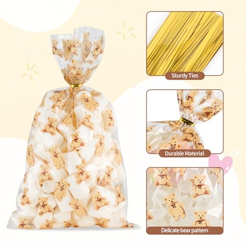 50% Off Docvania Clear Bear Treat Bags for Parties - Image 4