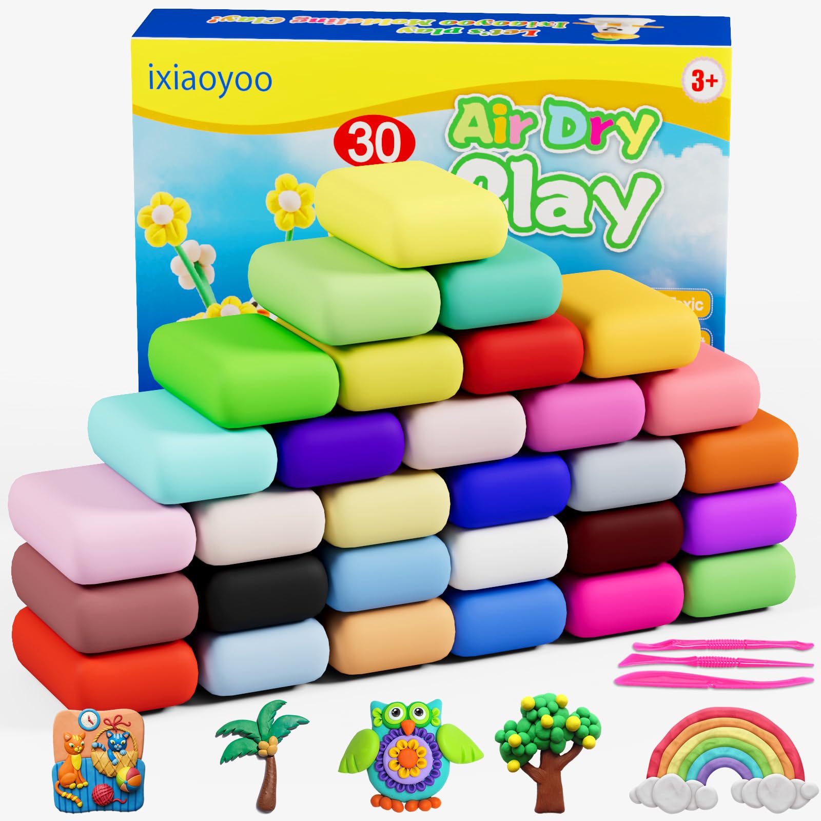 33% Off Ixiaoyoo 30-Color Air Dry Clay for Kids - Image 1