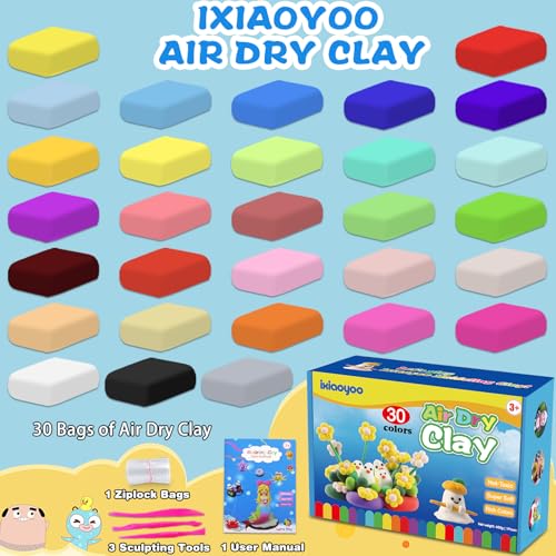 33% Off Ixiaoyoo 30-Color Air Dry Clay for Kids - Image 5