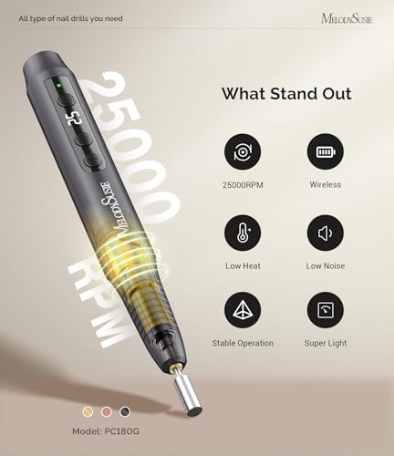 25% Off MelodySusie Cordless Nail Drill - Save with Code - Image 5