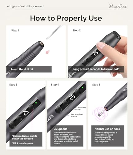 25% Off MelodySusie Cordless Nail Drill - Save with Code - Image 6