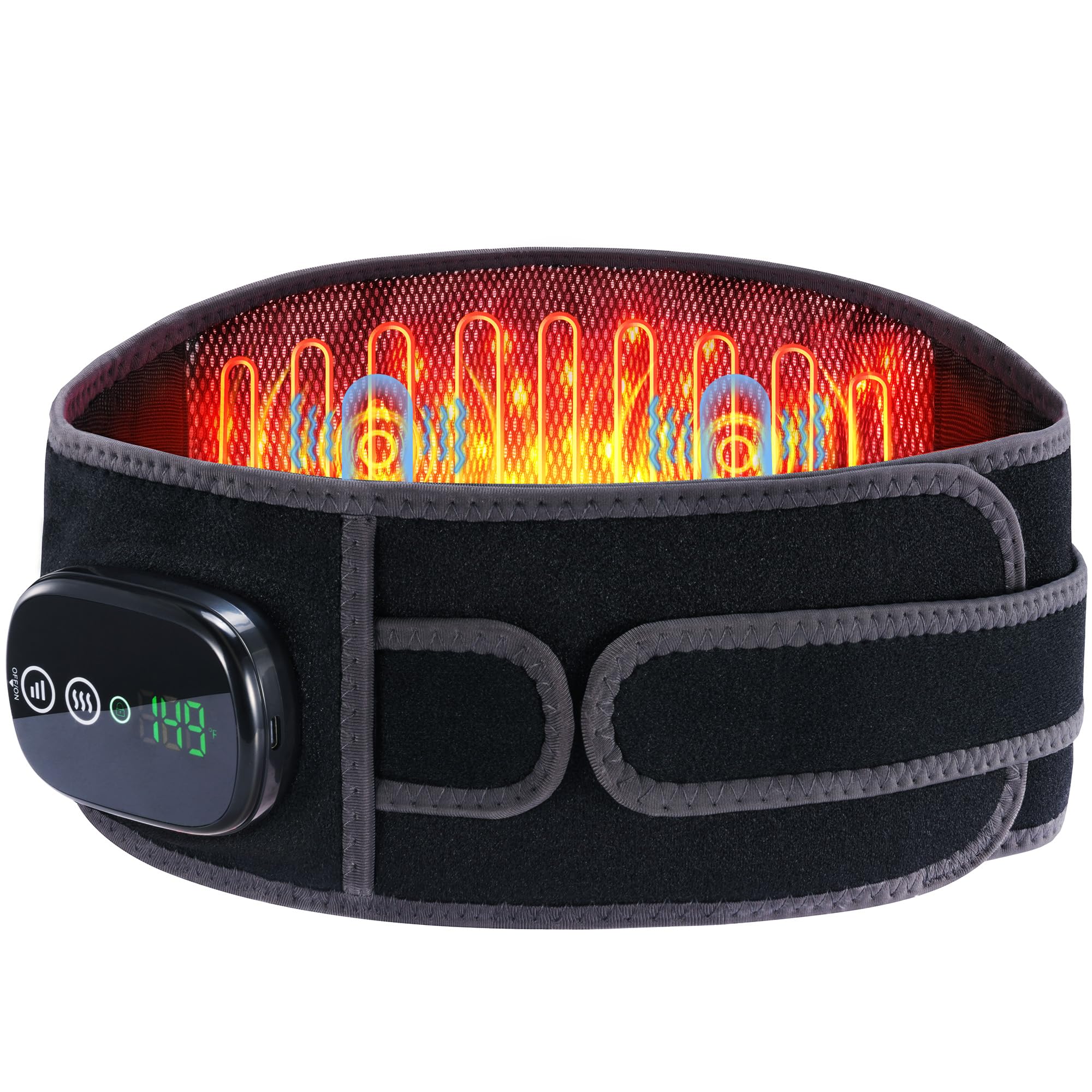 28% Off Cordless Heating Pad with Massage for Back Pain Relief
