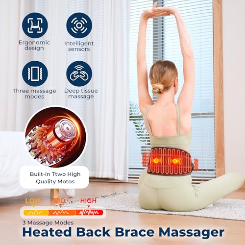 28% Off Cordless Heating Pad with Massage for Back Pain Relief - Image 3