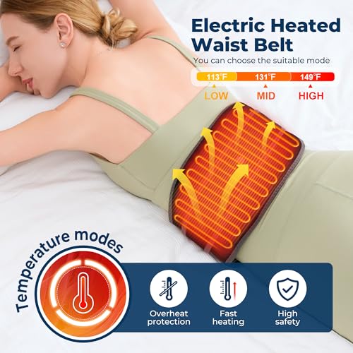28% Off Cordless Heating Pad with Massage for Back Pain Relief - Image 4
