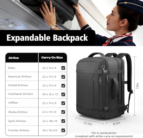 38% Off HULVION Expandable Travel Backpack with Warranty - Image 4