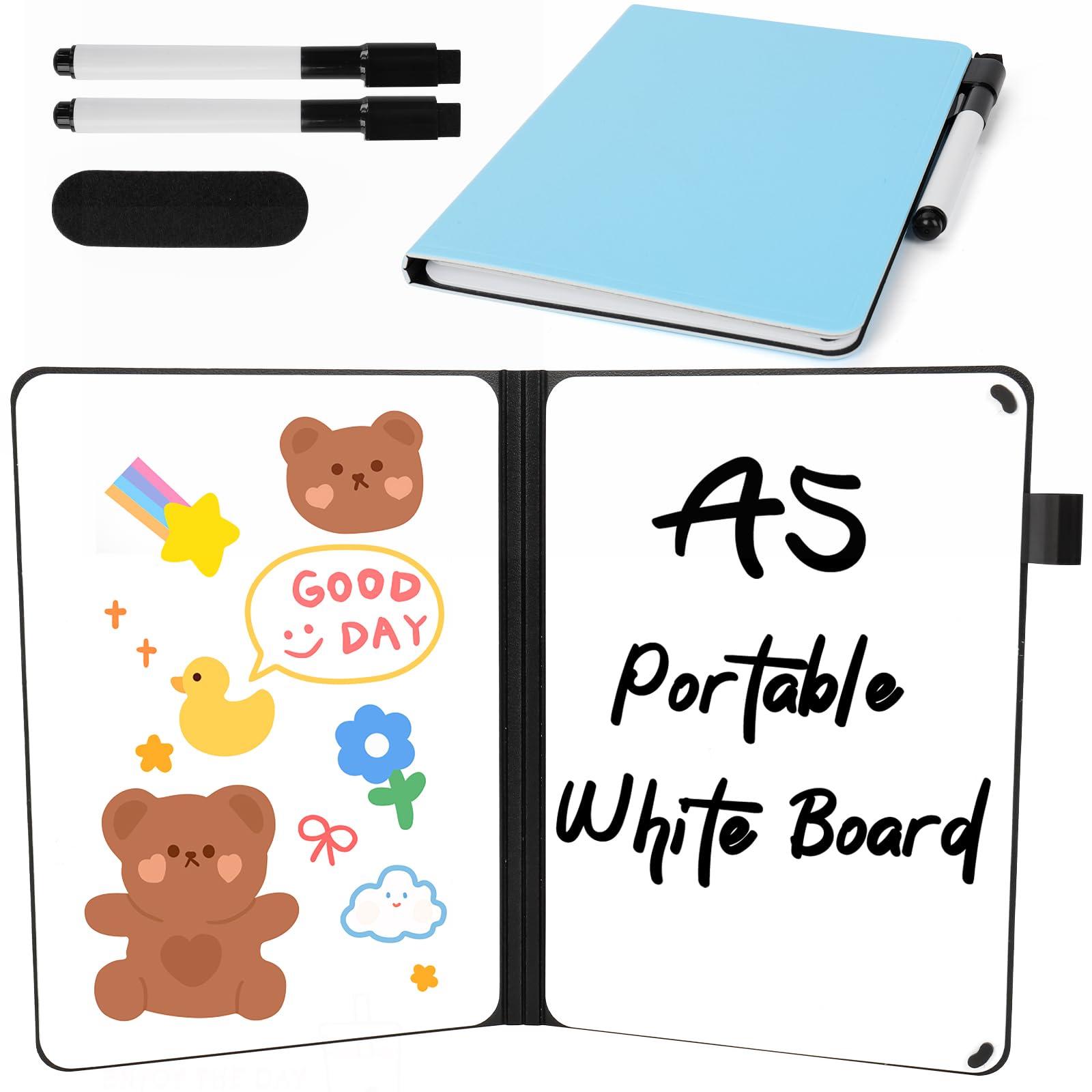 50% Off A5 Portable White Board Dry Erase Notebook - Image 1