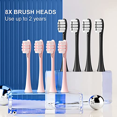 50% Off: 2 Pack Electric Toothbrushes with 8 Brush Heads - Image 3